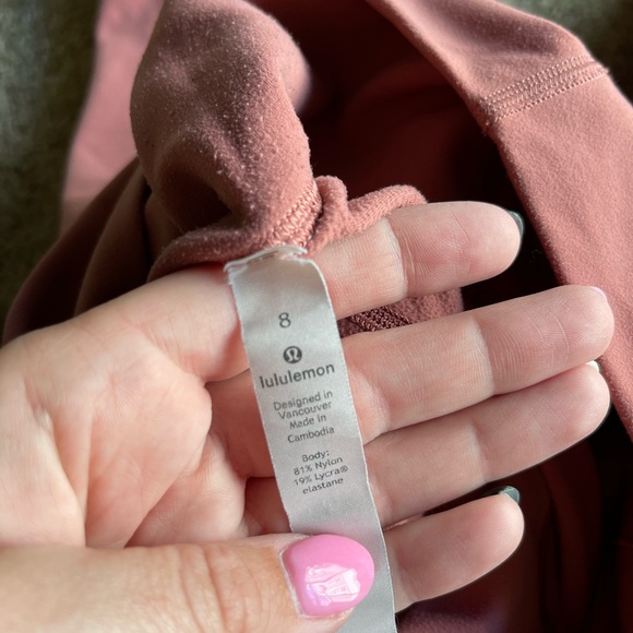 Lululemon Pink Puff Align Leggings - Picture 3 of 3